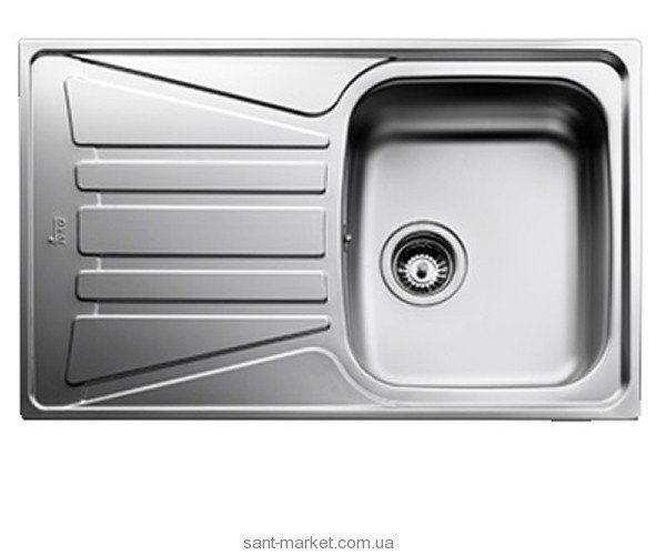 Мойка для кухни прямоугольная Teka Basico 79 1B 1D оборачиваемое крыло  врезная  нержавеющая сталь  хром микротекстура 10124002
