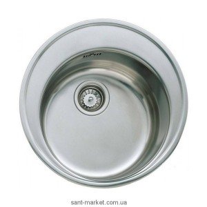Мойка для кухни круглая Teka  Basico врезная  нержавеющая сталь  хром микротекстура 10124027