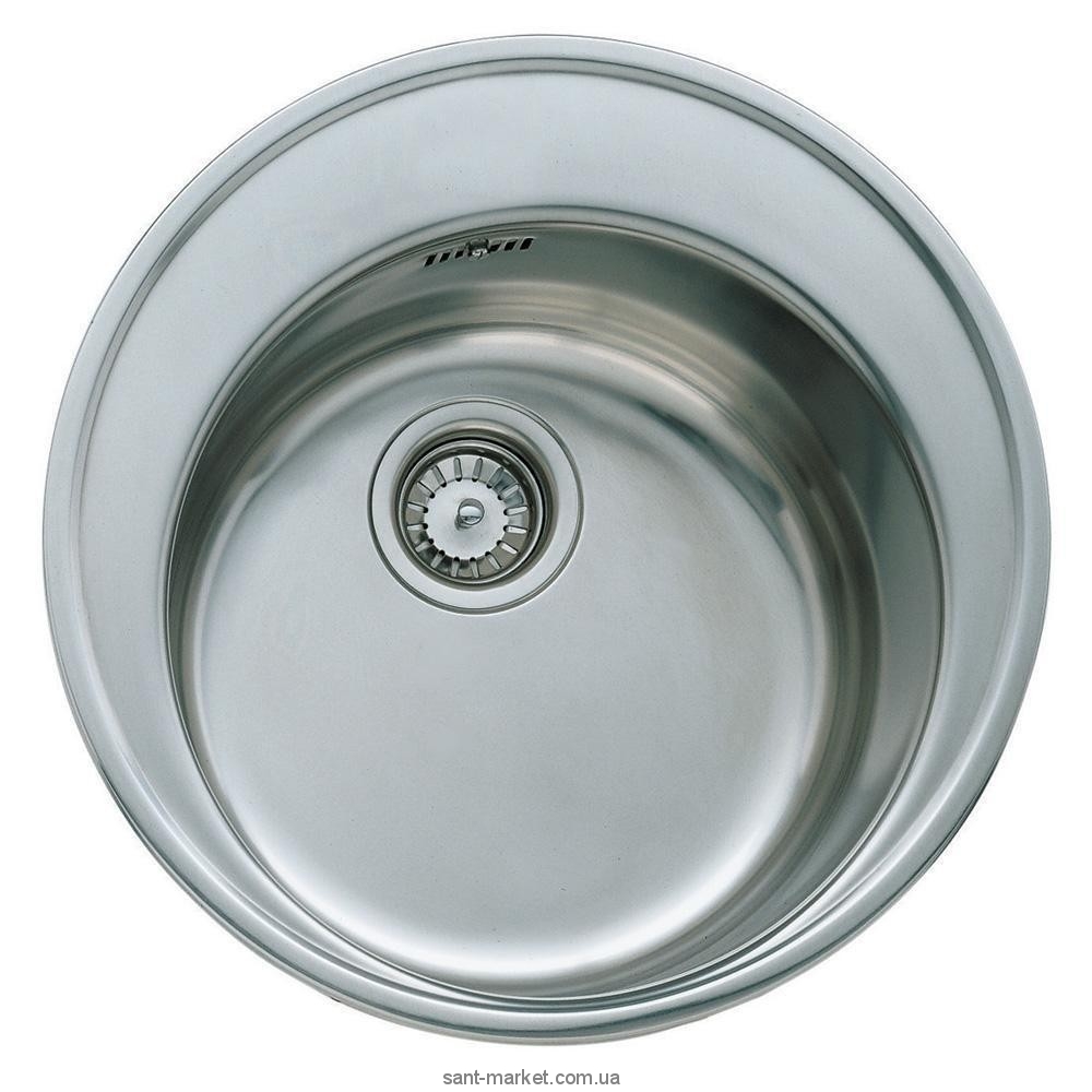 Мийка для кухні кругла Teka Centroval 45 врізна нержавіюча сталь хром Мікротекстура 10111024