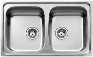 Мойка для кухни прямоугольная Teka UNIVERSO 2B 79  2 чаши  врезная  нержавеющая сталь  хром полированная 10120009