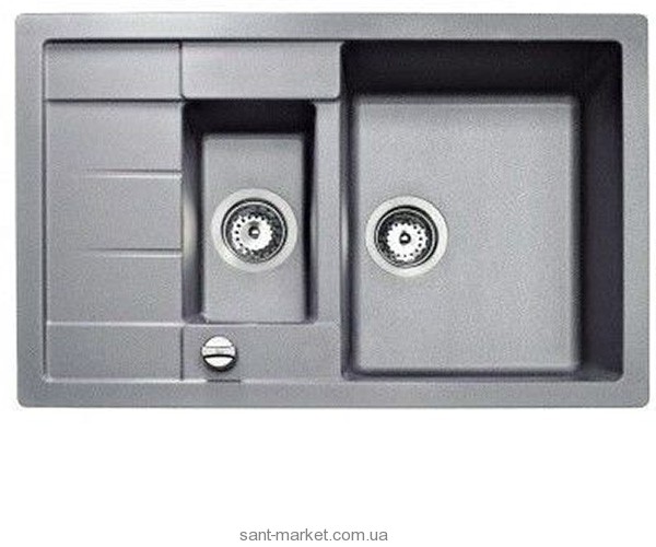 Мийка для кухні прямокутна TEKA ASTRAL 60 B-TG 1.5 чаші обертається крило врізна граніт сірий агат 88928