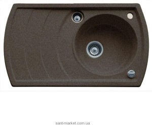 Мойка для кухни нестандартная TEKA ZENO 45B TG оборачиваемое крыло  врезная  гранит  темно-коричневая 88532