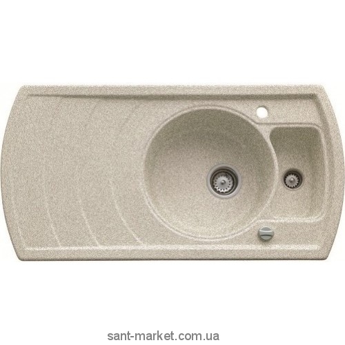Мийка для кухні нестандартна TEKA ZENO 60B TG 1.5 чаші обертається крило врізна граніт пісок 88516