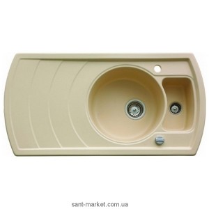 Мийка для кухні нестандартна TEKA ZENO 60B TG 1.5 чаші обертається крило врізна граніт топаз 88517