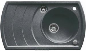 Мойка для кухни нестандартная TEKA ZENO 45B TG оборачиваемое крыло  врезная  гранит  черный металлик 88529