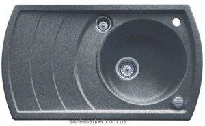 Мойка для кухни нестандартная TEKA ZENO 45B TG оборачиваемое крыло  врезная  гранит  серый металлик 88528