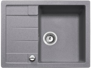 Мойка для кухни прямоугольная TEKA ASTRAL 45 B-TG оборачиваемое крыло  врезная  гранит  серый металлик 88946