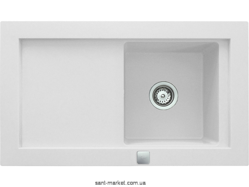 Мойка для кухни прямоугольная TEKA AURA 45B TG оборачиваемое крыло  врезная  гранит  белая 88391