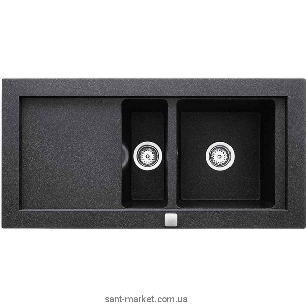Мойка для кухни прямоугольная TEKA AURA 60B TG  1.5 чаши  оборачиваемое крыло  врезная  гранит  антрацит 88404