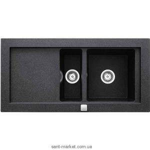 Мойка для кухни прямоугольная TEKA AURA 60B TG  1.5 чаши  оборачиваемое крыло  врезная  гранит  антрацит 88404
