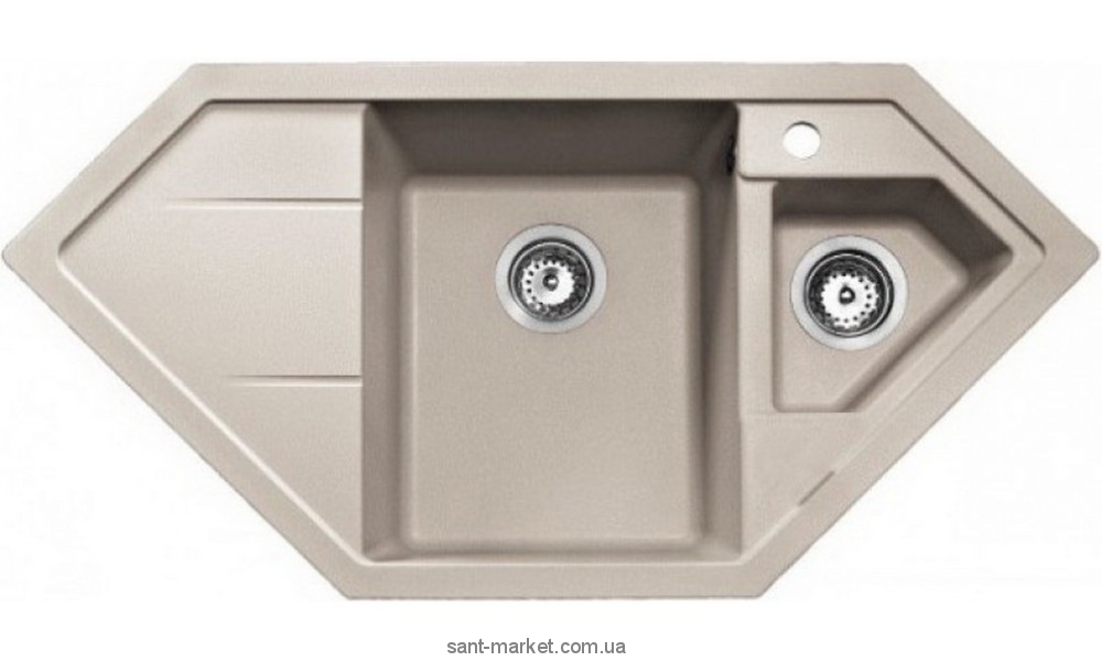 Мийка для кухні трапециевидная TEKA ASTRAL 80 E-TG 1.5 чаші крило зліва врізна граніт пісок 88900
