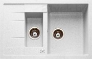Мойка для кухни прямоугольная TEKA ASTRAL 60 B-TG  1.5 чаши  оборачиваемое крыло  врезная  гранит  белая 88921