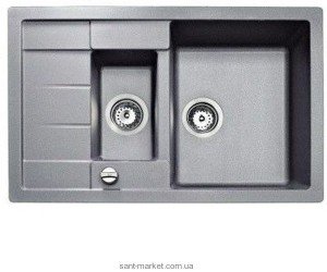 Мойка для кухни прямоугольная TEKA ASTRAL 60 B-TG  1.5 чаши  оборачиваемое крыло  врезная  гранит  серый агат 88928