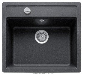 Мойка для кухни прямоугольная TEKA MENORCA 60S TG врезная  гранит  чёрный металлик 88244