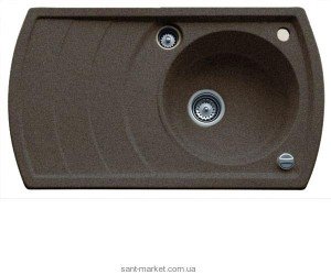 Мойка для кухни нестандартная TEKA ZENO 45B TG оборачиваемое крыло  врезная  гранит  темно-коричневая 88532