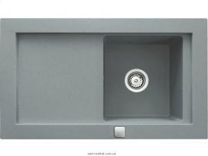 Мойка для кухни прямоугольная TEKA AURA 45B TG оборачиваемое крыло  врезная  гранит  серый металлик 88568