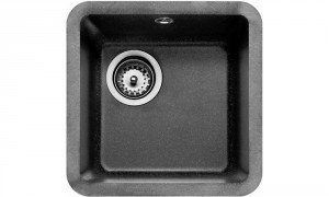 Мойка для кухни квадратная TEKA Radea 325/325 TG под столешницу  гранит  чёрный металлик 40143601