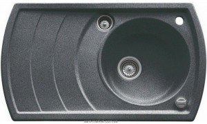 Мойка для кухни нестандартная TEKA ZENO 45B TG оборачиваемое крыло  врезная  гранит  черный металлик 88529