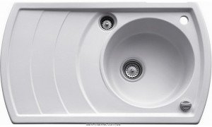 Мойка для кухни нестандартная TEKA ZENO 45B TG оборачиваемое крыло  врезная  гранит  белая 88524