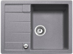 Мойка для кухни прямоугольная TEKA ASTRAL 45 B-TG оборачиваемое крыло  врезная  гранит  серый металлик 88946
