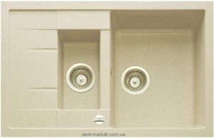 Мойка для кухни прямоугольная TEKA ASTRAL 60 B-TG  1.5 чаши  оборачиваемое крыло  врезная  гранит  топаз 88926
