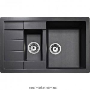 Мийка для кухні прямокутна TEKA ASTRAL 60 B-TG 1.5 чаші обертається крило врізна граніт антрацит 88930