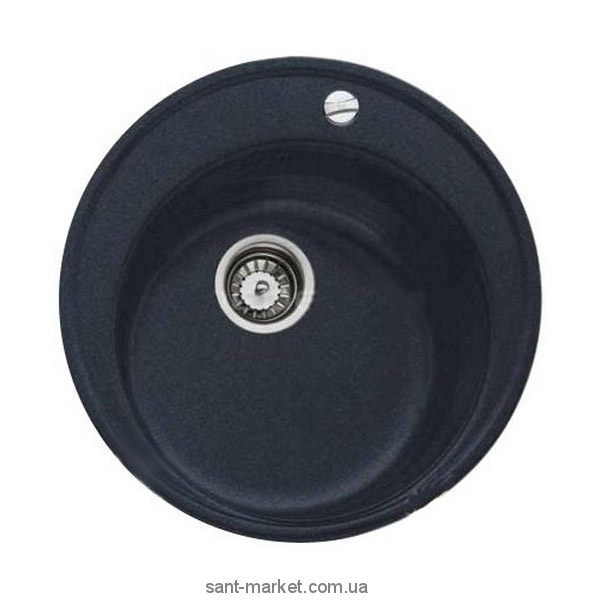 Мойка для кухни круглая TEKA CENTROVAL 45 TG врезная  гранит  темно-синий металлик 87360