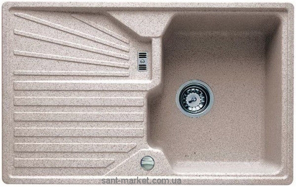 Мойка для кухни прямоугольная TEKA CASCAD 45B TG оборачиваемое крыло  врезная  гранит  алебастр 40143107