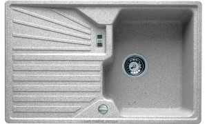 Мойка для кухни прямоугольная TEKA CASCAD 45B TG оборачиваемое крыло  врезная  гранит  белая 87301