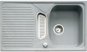 Мойка для кухни прямоугольная TEKA TEXINA 50B TG оборачиваемое крыло  врезная  гранит  серый агат 87446