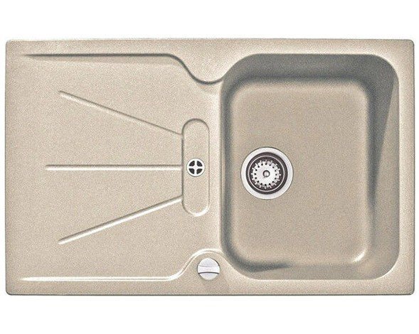 Мойка для кухни прямоугольная TEKA CASCAD 45B TG оборачиваемое крыло  врезная  гранит  песок 40144404
