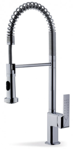 Смеситель для кухни c выдвижной лейкой Teka Expression Pro однорычажный хай-тек 389992710