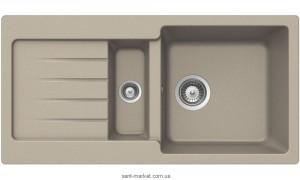 Мойка для кухни прямоугольная TEKA KEA 60 B-TG  1.5 чаши  оборачиваемое крыло  врезная  гранит  серый агат 88800