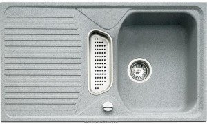 Мойка для кухни прямоугольная TEKA TEXINA 50B TG оборачиваемое крыло  врезная  гранит  серый агат 87446