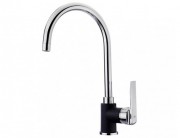 Смеситель для кухни Teka Inca H (IN 995) однорычажный хром-черный металлик 53995120Q