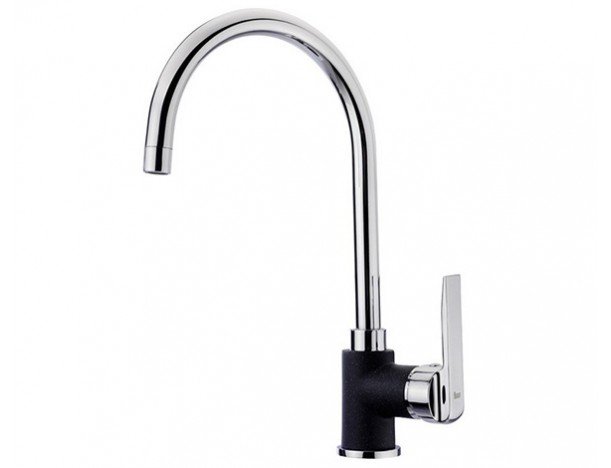 Смеситель для кухни Teka Inca H (IN 995) однорычажный хром-черный металлик 53995120Q