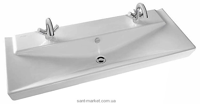 Раковина для ванной подвесная двойная Jacob Delafon коллекция Reve белая Е4824-00