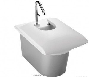 Биде подвесное Jacob Delafon коллекция Stinless 59х38х40 с переливом E1304-00