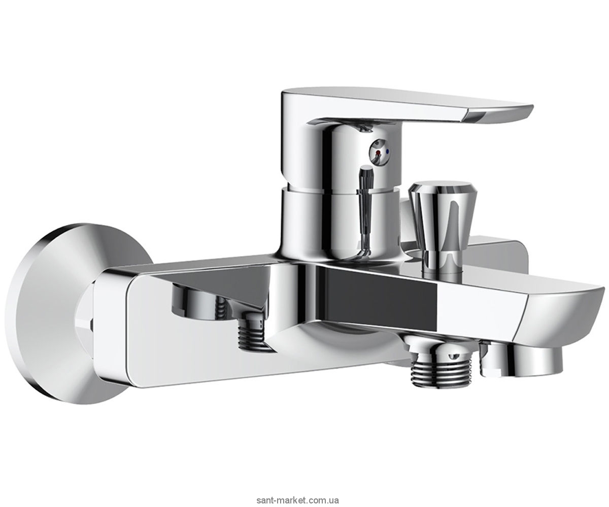 Змішувач одинважільний для ванни з коротким виливом Imprese колекція Breclav хром 10245
