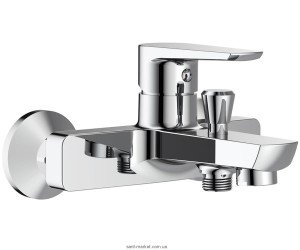 Смеситель однорычажный для ванны с коротким изливом Imprese коллекция Breclav хром 10245