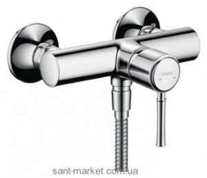 Смеситель для душа настенный однорычажный Hansgrohe коллекция Talis Classic никель 14161820