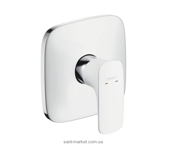 Смеситель для душа встраиваемый Hansgrohe коллекция PuraVida белый/хром 15665400