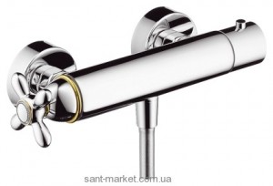 Смеситель для душа настенный с термостатом Hansgrohe Axor Carlton хром/золото 17261090