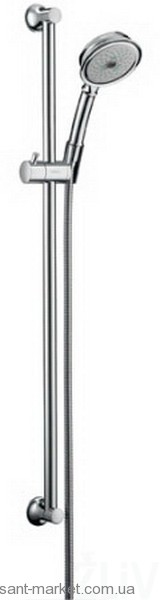 Душевой гарнитур со штангой Hansgrohe коллекция Croma Classic 100 Multi/Unica никель 27769820