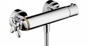Смеситель для душа настенный двухвентильный с термостатом Hansgrohe Axor Montreux никель 16261820