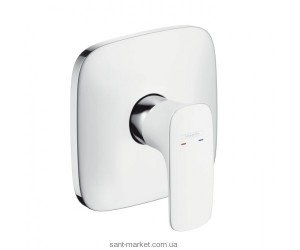 Смеситель для душа встраиваемый Hansgrohe коллекция PuraVida белый/хром 15665400