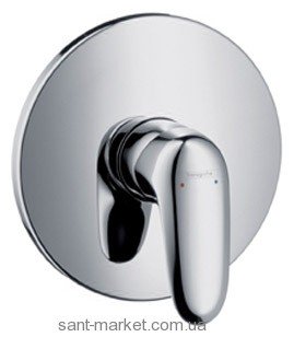 Смеситель для душа встраиваемый Hansgrohe коллекция Metris E хром 31675000