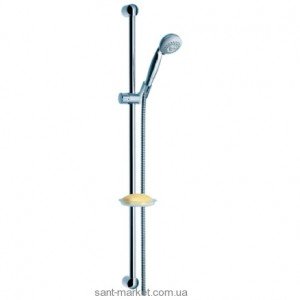 Душевой гарнитур со штангой Hansgrohe коллекция Croma Unica'S с мыльницей хром 27770000