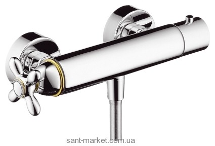 Змішувач для душу настінний з термостатом Hansgrohe Axor Carlton хром / золото 17261090