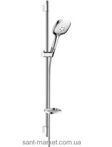 Душовий гарнітур зі штангою Hansgrohe колекція Raindance Select E з мильницею хром 27857000